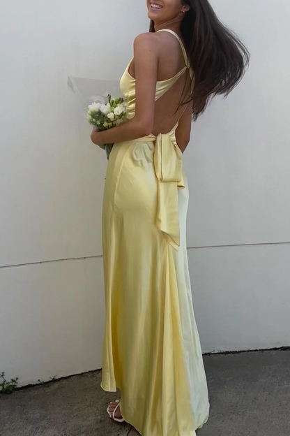 Sexy V-Neck Long Prom Evening Dresses, Simple Party Dresses  cc2086