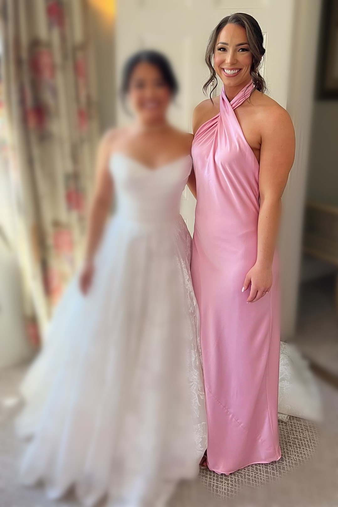 Hater Backless Long Bridesmaid Dress in Champagne
