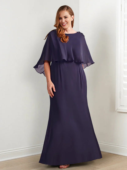 Beaded tight fitting/column style mother of the bride dress