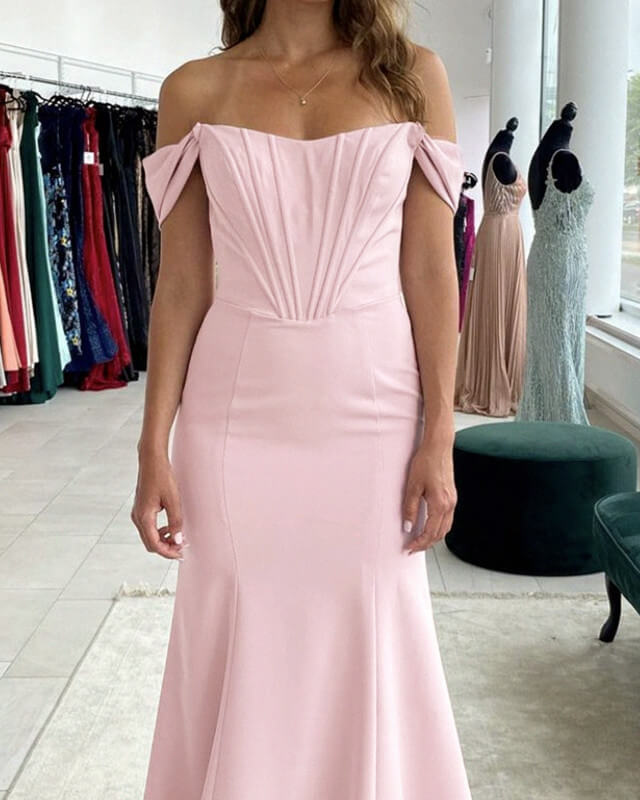 Mermaid Soft Pink Prom Dress