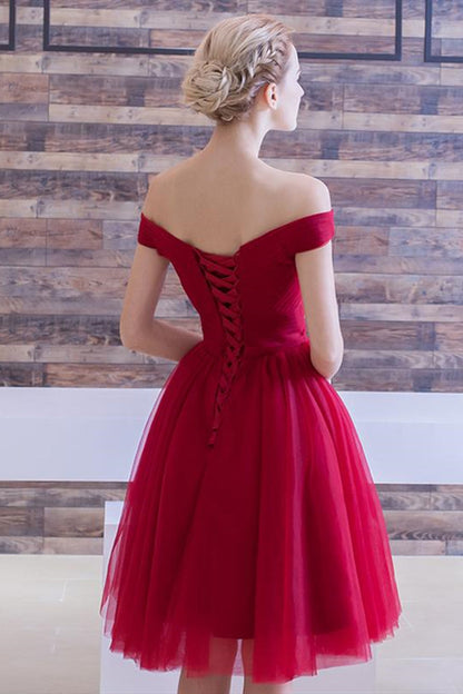 Off the Shoulder Purple Short Prom Dress, Off Shoulder Purple Wine Red Homecoming Dress, Purple Burgundy Formal Evening Dress