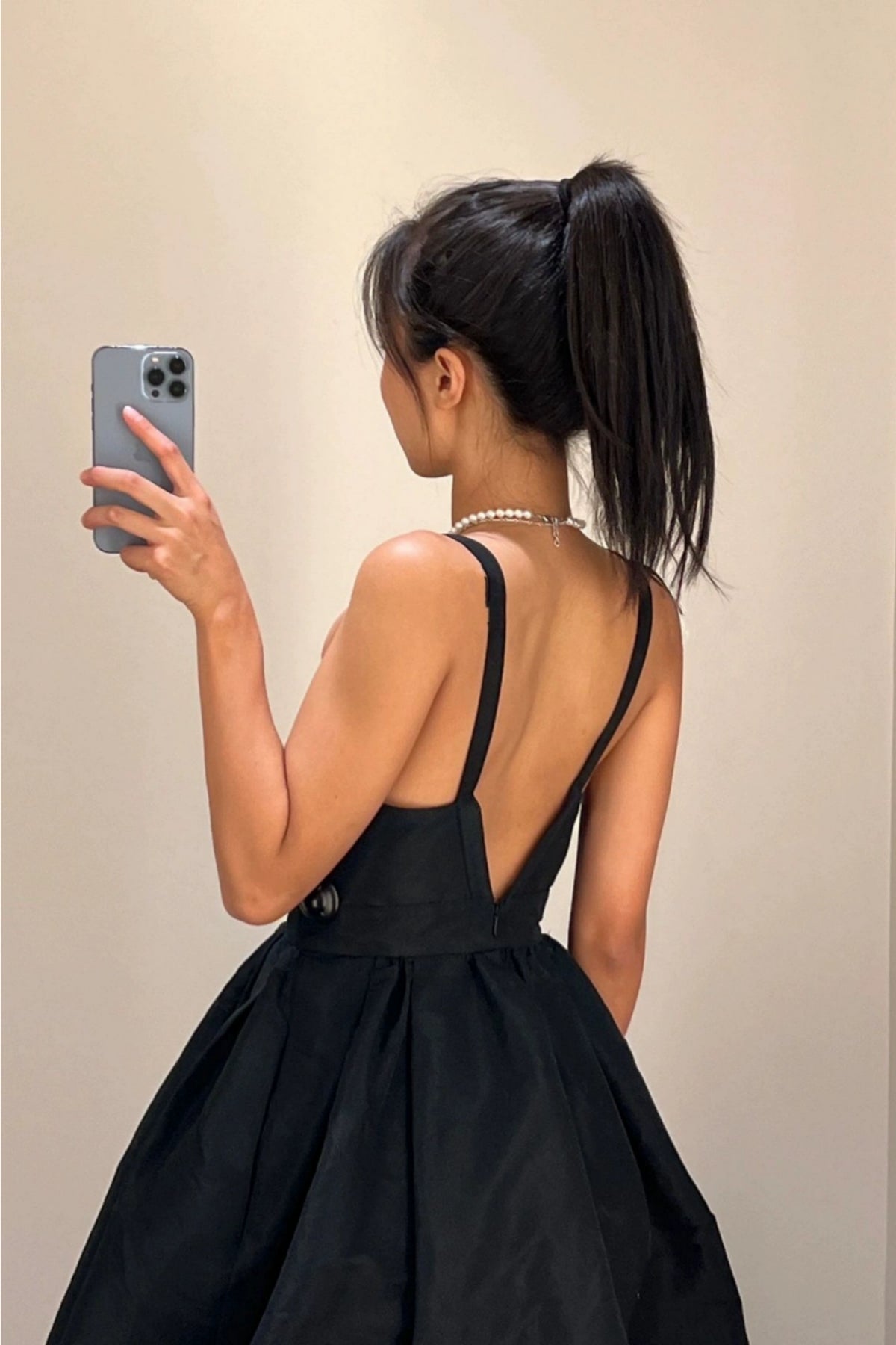 Open Back V Neck Black Satin Prom Dress, V Neck Black Homecoming Dress, Short Black Formal Graduation Evening Dress A1915