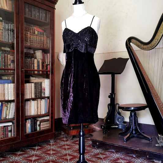 Girlhomeshops--Gothic Vintage Short/Mid-Length Short Velvet Homecoming Dress gh5532