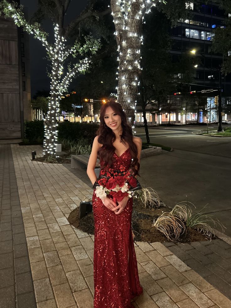 Shiny Burgundy Mermaid Deep V-Neck Camisole Slit Sequin Long Prom Dress Evening Dress cc5230