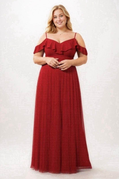 Sheath-Column Floor Length Chiffon Bridesmaid Dress PR3570