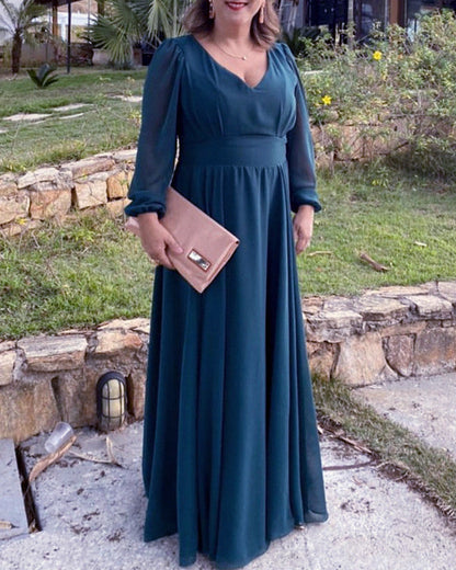 Plus Size Chiffon Bridesmaid Dresses With Sleeves
