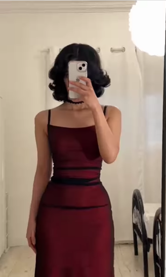 Simple Burgundy Mermaid Square Neck Halter Tulle Long Prom Dress Evening Dress cc4949
