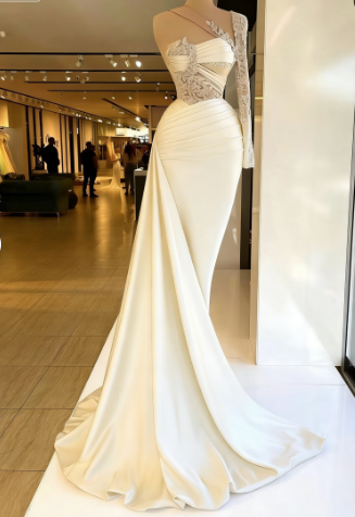 Lace prom dresses, evening dresses, custom make prom dress, arabic prom dress, new arrival evening dresses, fashion evening gowns, elegant prom dress C1897