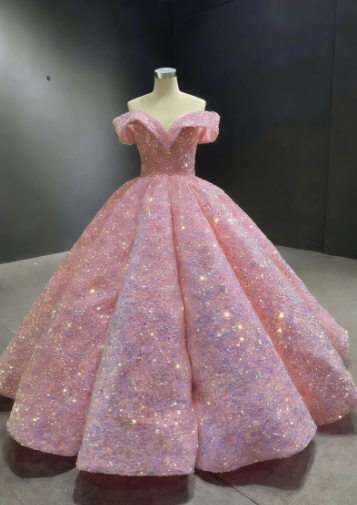 Burgundy Quinceanera Dress Off The Shoulder Sequins Ball Gown Sweet 16 Dress c2562