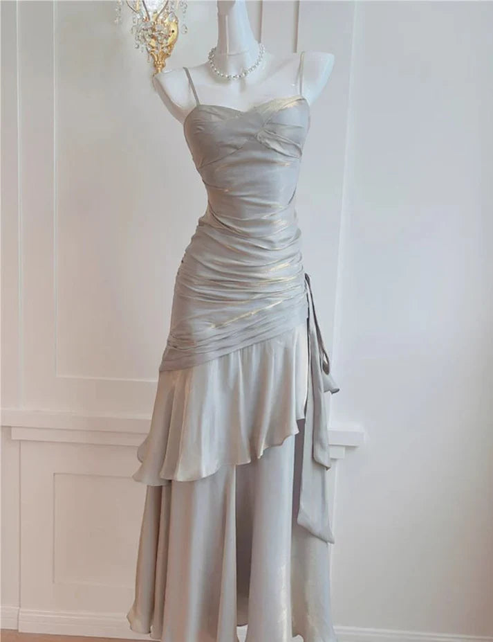 Aimishang Elegant Straps Vintage Sheath Long Prom Dress Charming Evening Party Dress Formal Dress Wholesale