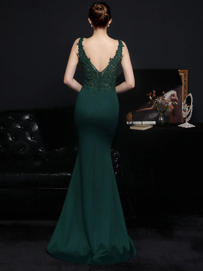 Sexy Elegant Luxury Wedding Evening Long Dresses for Women Rhinestone Prom Party Dresses Summer Dress