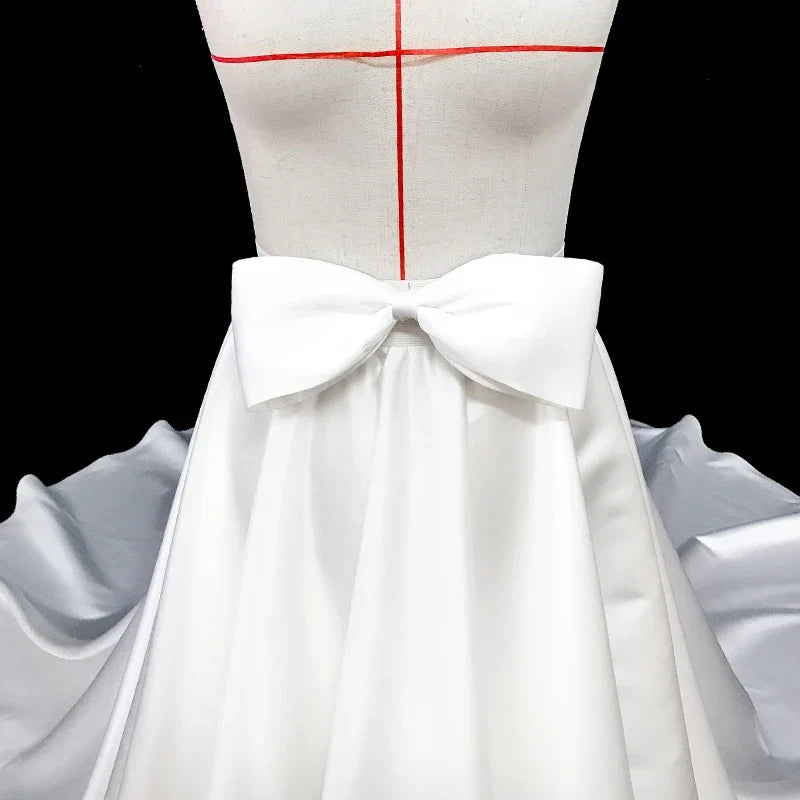 Satin Detachable Skirt Wedding Removable Train Bridal Overskirt