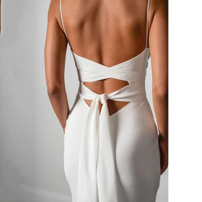 Customized Simple Sexy Wedding Dresses Boho Bridal Gowns