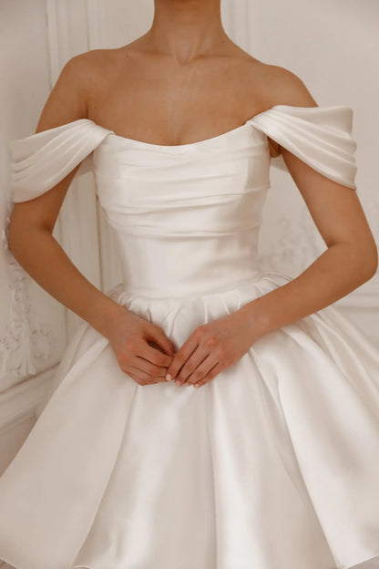 Elegant Short Wedding Prom Party Dresses Evening Gowns