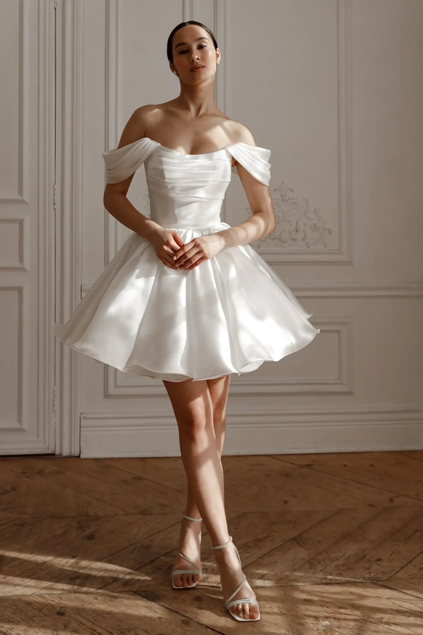 Elegant Short Wedding Prom Party Dresses Evening Gowns