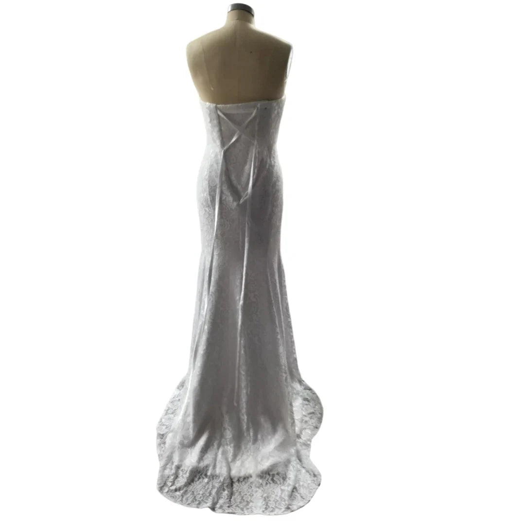 TSxuelian Sweetheart Lace Wedding Dresses Mermaid Off Shoulder Gown