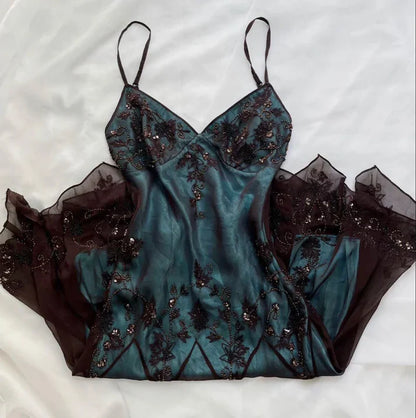 Turquoise Gorgeous Vintage Exquisite Beading Spaghetti Strap Long/Short Chiffon Ball Gown Evening Gown Party Dress Homecoming Dress gh3333
