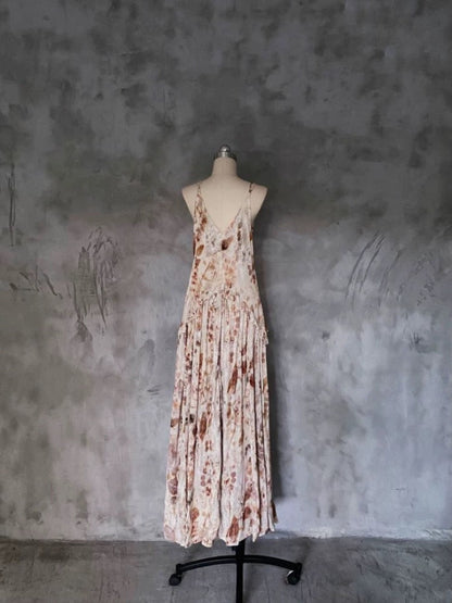 Pretty A line Spaghetti Straps Floral Long Prom Dresses Birthday Dress For Women SD244