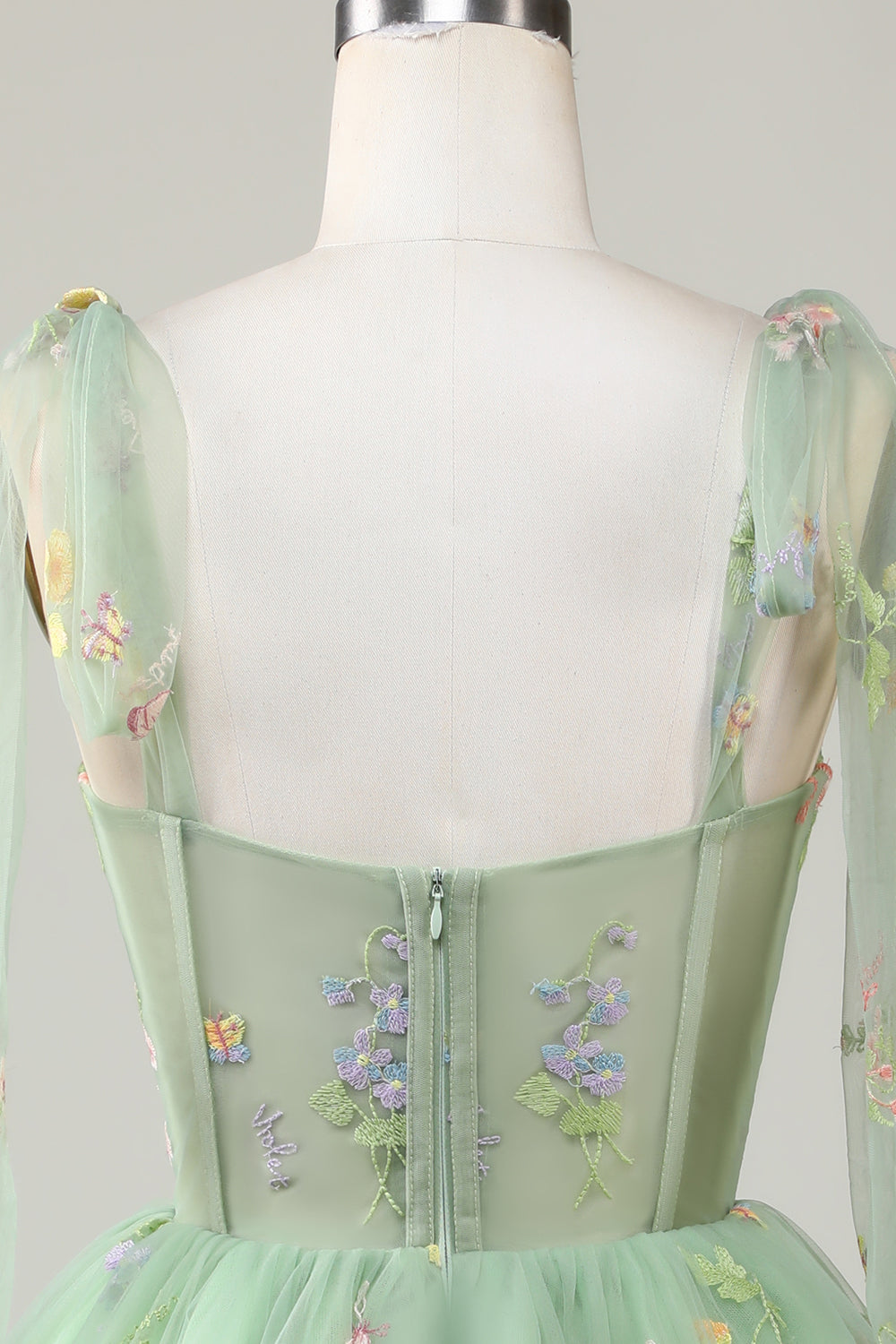 Floral Embroidery Sweetheart A-Line Short Party Dress