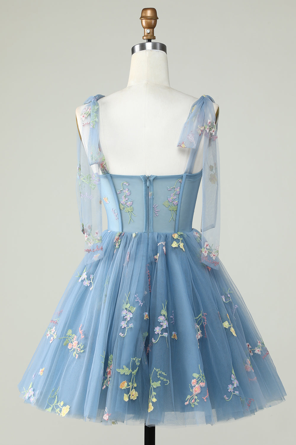 Floral Embroidery Sweetheart A-Line Short Party Dress