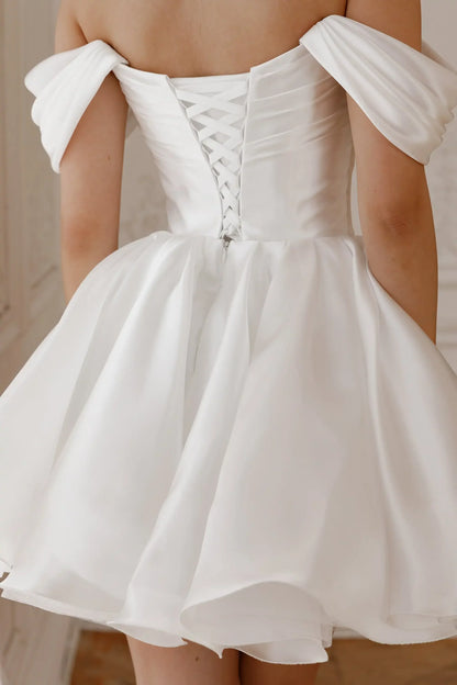 Elegant Short Wedding Prom Party Dresses Evening Gowns
