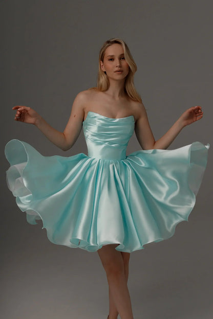 Elegant Short Wedding Prom Party Dresses Evening Gowns
