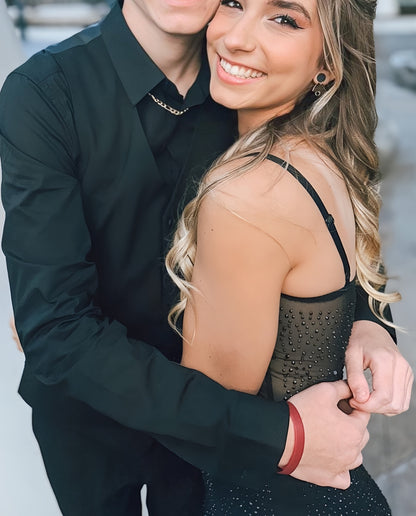 Sexy Black Senior Prom Dresses Sequin Party Gown, AST1513
