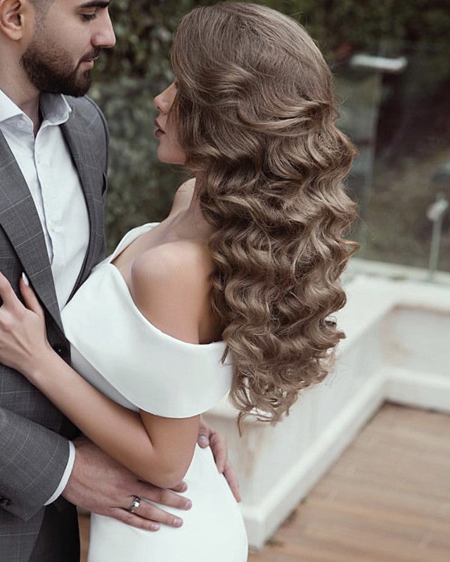 Simple Mermaid Wedding Dress Off The Shoulder