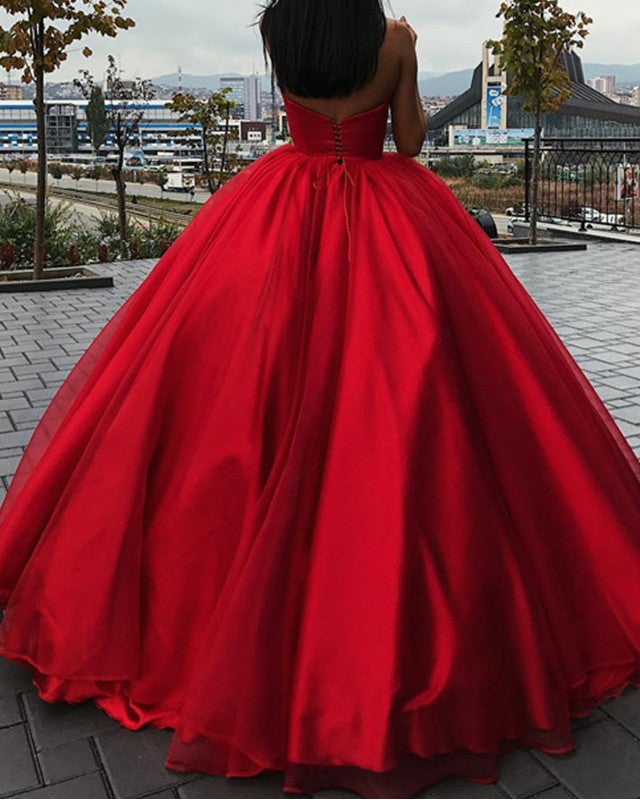 Strapless Bodice Corset Tulle Ball Gowns Wedding Dresses