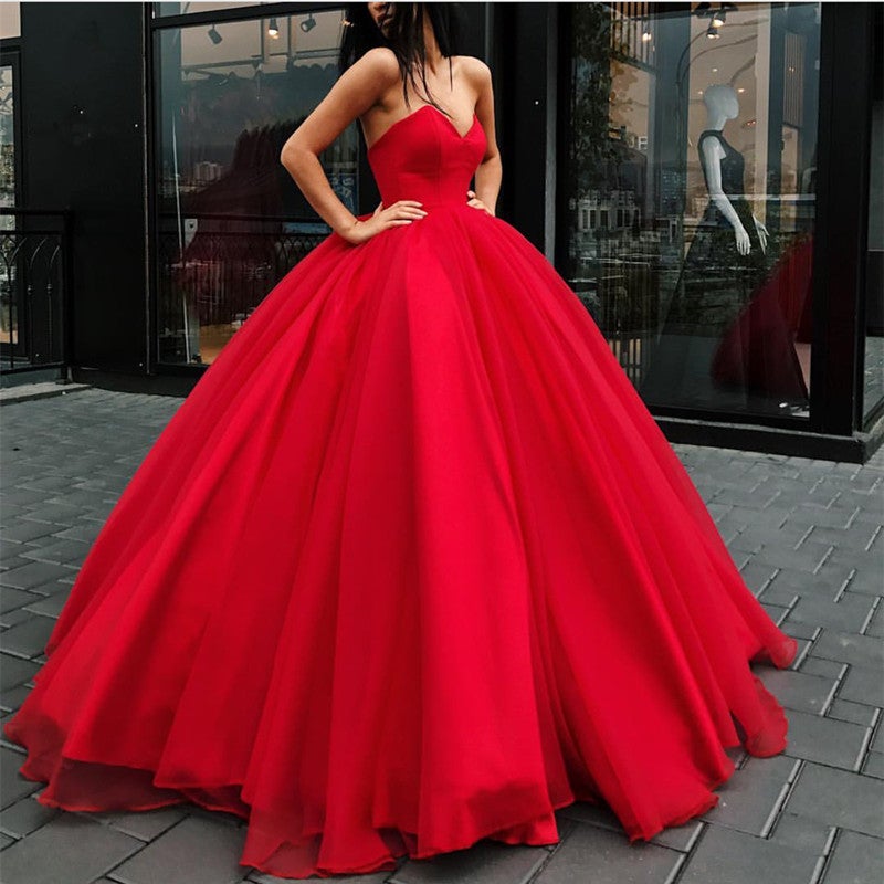 Strapless Bodice Corset Tulle Ball Gowns Wedding Dresses