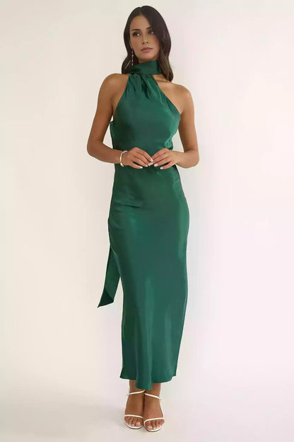 Stunning Partial Lining Asymmetric Collar Side Split Side Zipper Prom Dresses