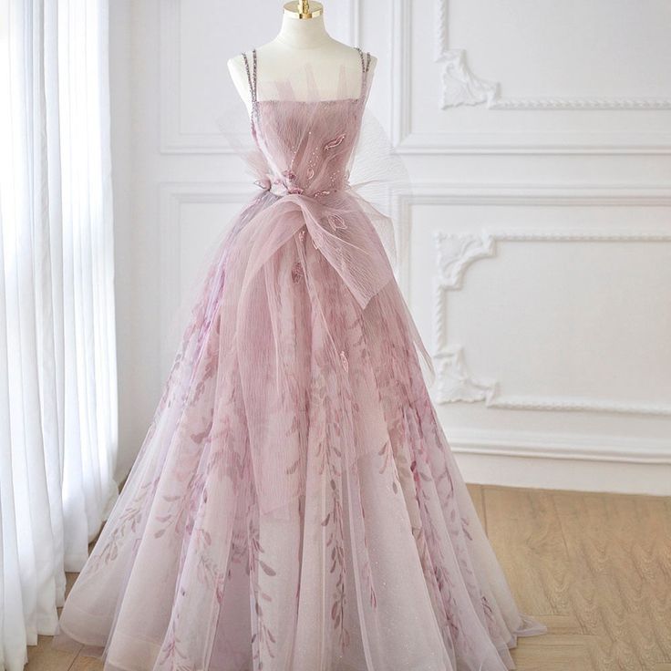Spaghetti Straps Backless Formal Prom Dresses for Wedding Party HZ1024