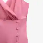 Pretty Pink Spaghetti Strap Slit Birthday Party Dress Prom Dress HZ1024