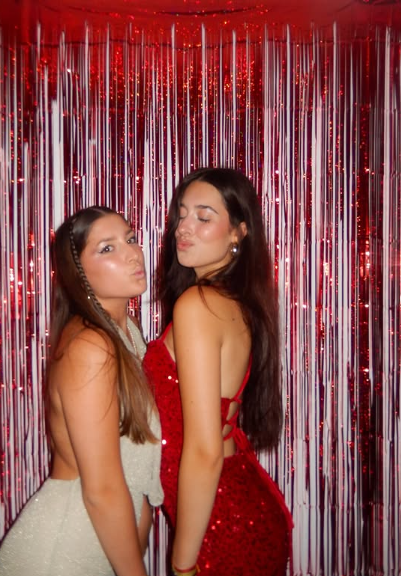Shiny Spaghetti Strap Sleeveless Sequin Slit Long Prom Dress Evening Dress HZ1024