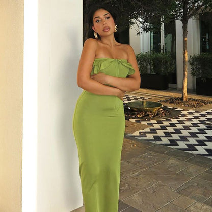 Sexy Green Off Shoulder Sleeveless Mermaid Long Prom Dress Evening Dress HZ1024