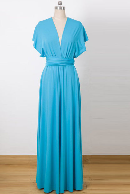 A-Line/Princess Sleeveless Convertible Bridesmaids Dresses