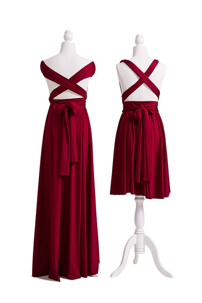 Off-the-Shoulder Convertible Long Bridesmaids Dresses