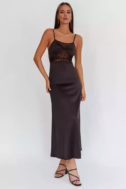 The eye-catching unlined twisted detail lace corset with adjustable shoulder straps and a zipper at the back Prom Dresses