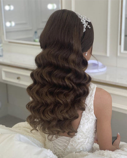 Princess Wedding Dress Satin Ball Gown Lace Embroidery