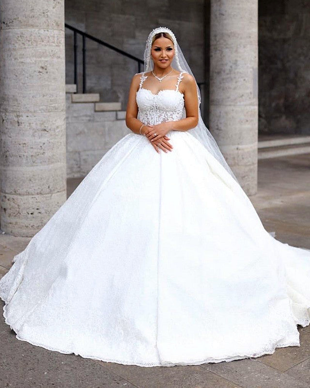 Elegant Princess Wedding Dress Sweetheart Corset