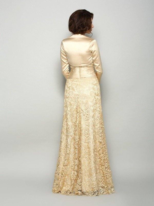 A-Line/Princess Sweetheart Sleeveless Long Satin Mother of the Bride Dresses - RongMoon