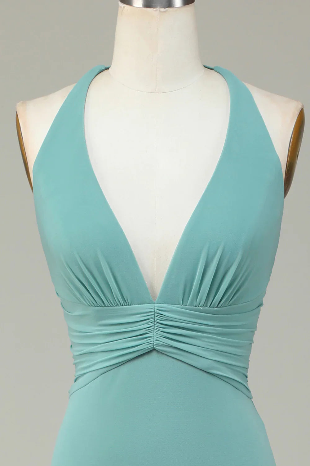 Mermaid Halter Sea Glass Bridesmaid Dress
