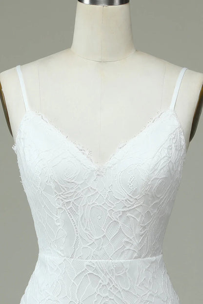Aimishang Ivory Mermaid Lace Backless Wedding Dress