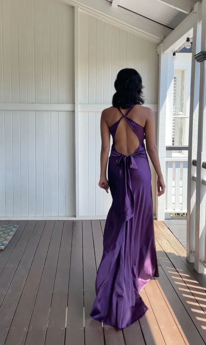 Sexy V-Neck Long Prom Evening Dresses, Simple Party Dresses  cc2086