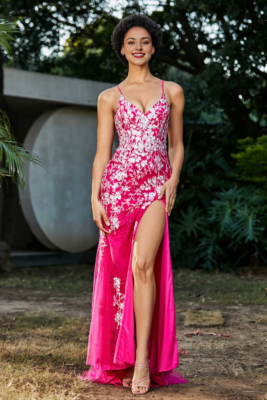 Aimishang Elegant Mermaid Prom Dresses Sweep Train Dress Evening Dress Applique