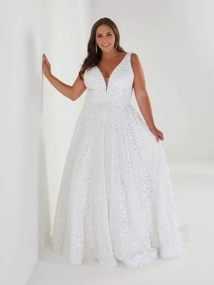 Aimishang Fashion Evening Dress Plus Size Velvet Sequin A-line Gown Prom Dresses