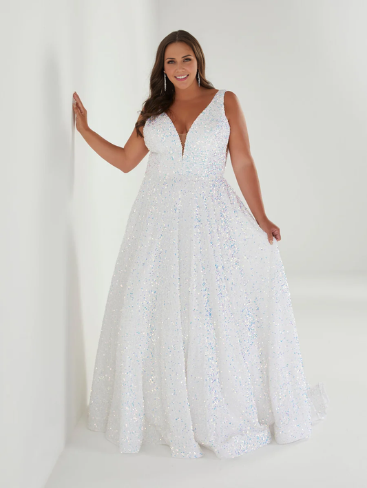 Aimishang Fashion Evening Dress Plus Size Velvet Sequin A-line Gown Prom Dresses