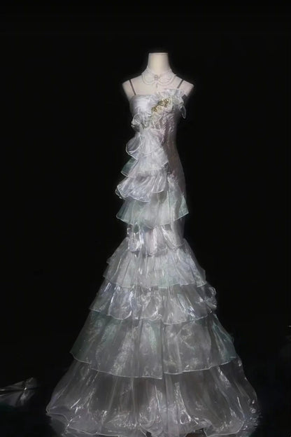 A long chiffon formal dress like moonlight gh6809