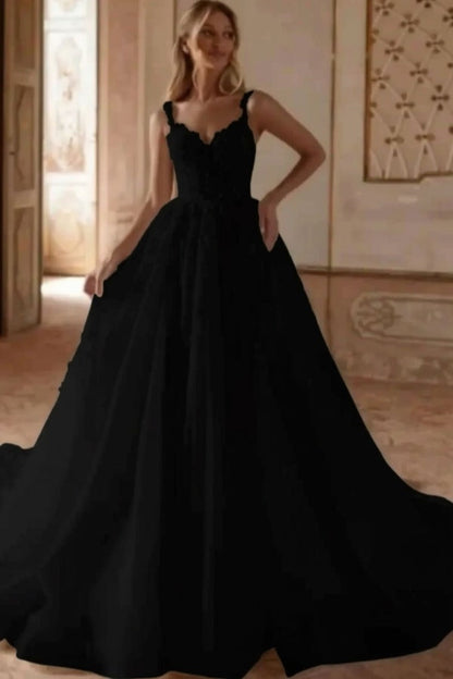 Gorgeous Tulle Lace Aline Wedding Dress Sweetheart with Chapel Train