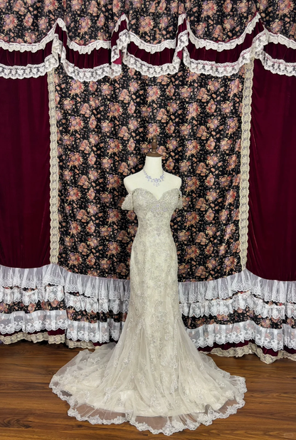 Gorgeous Shiny Sequin Sweetheart Off-the-shoulder Mermaid Floor-length Prom Dress Birthday Dress Evening Dress HZ1024